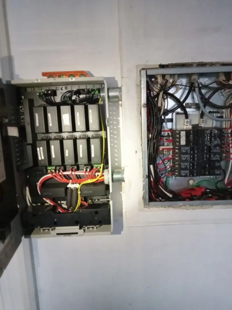 Electrical panel upgrade completed for Security Camera Wiring in Charlestown